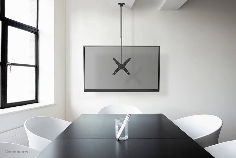 Neomounts FPMA-C340BLACK Monitor/TV-beugel plafond 32-75" - h 106-156 cm
