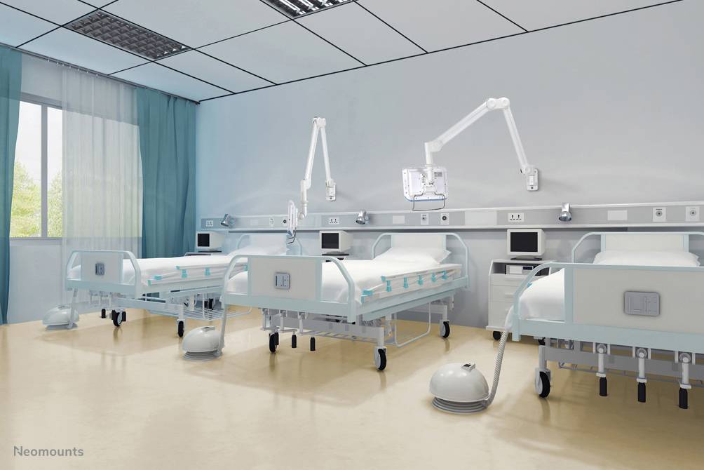 Neomounts FPMA-HAW200 Medische monitorarm wand 10-27" - h 0-149 cm - gasveer