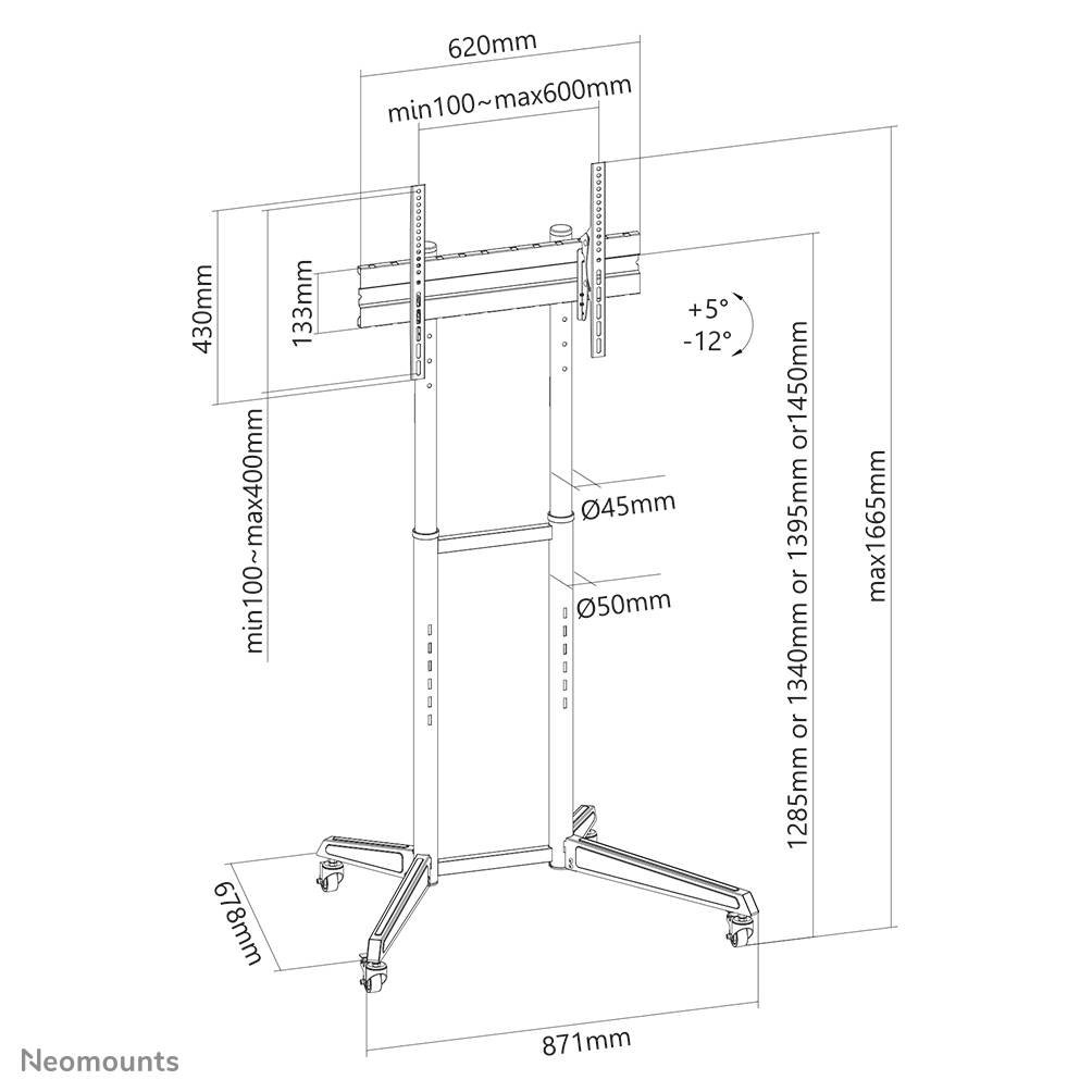 Neomounts vloersteun - FL50-540BL1