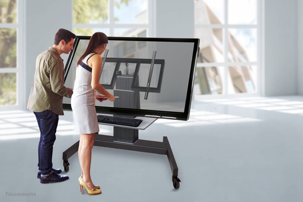 Neomounts gemotoriseerde vloersteun - PLASMA-M2500TSILVER