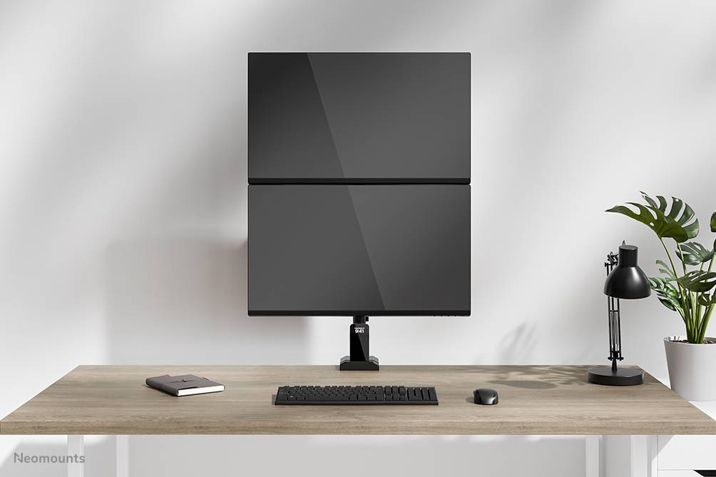 Neomounts DS60-600BL2V Monitorarm voor twee schermen 10-32"