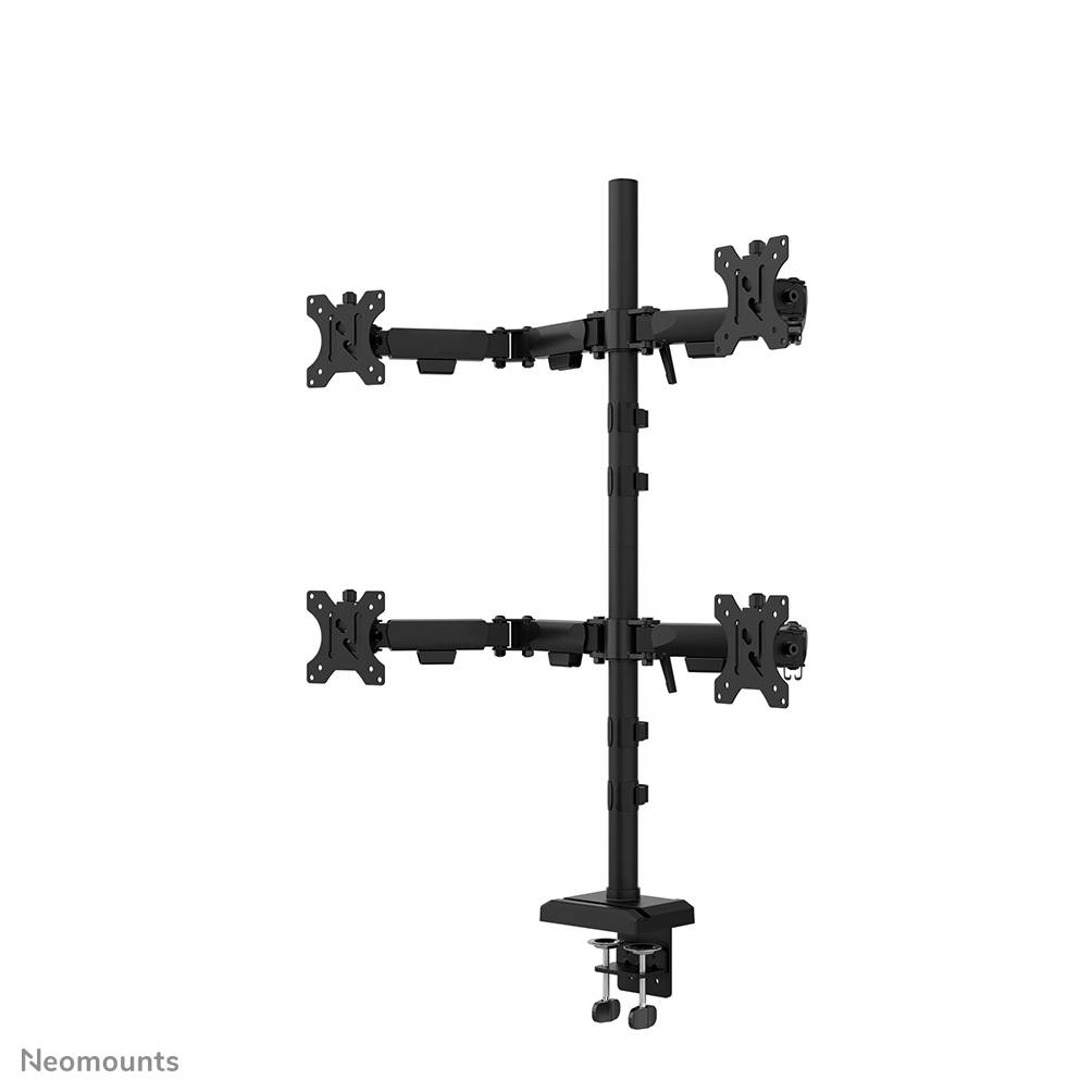 Neomounts DS60-600BL2-2 Quadruple monitorarm voor vier schermen 10-32"
