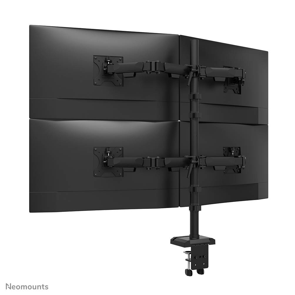 Neomounts DS60-600BL2-2 Quadruple monitorarm voor vier schermen 10-32"