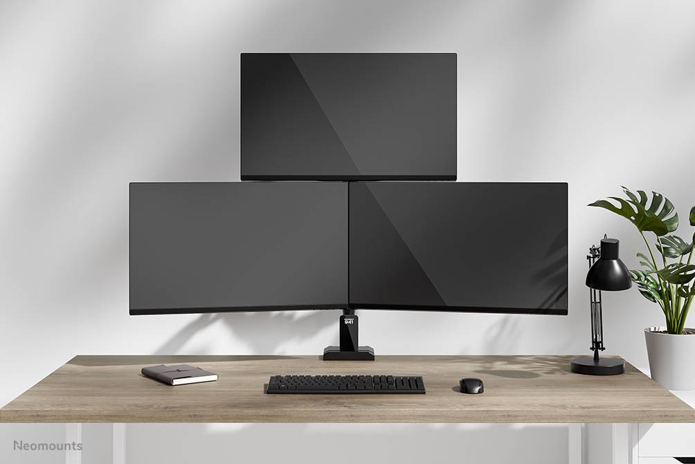 Neomounts DS60-600BL2-1 Monitorarm voor drie schermen 10-32"