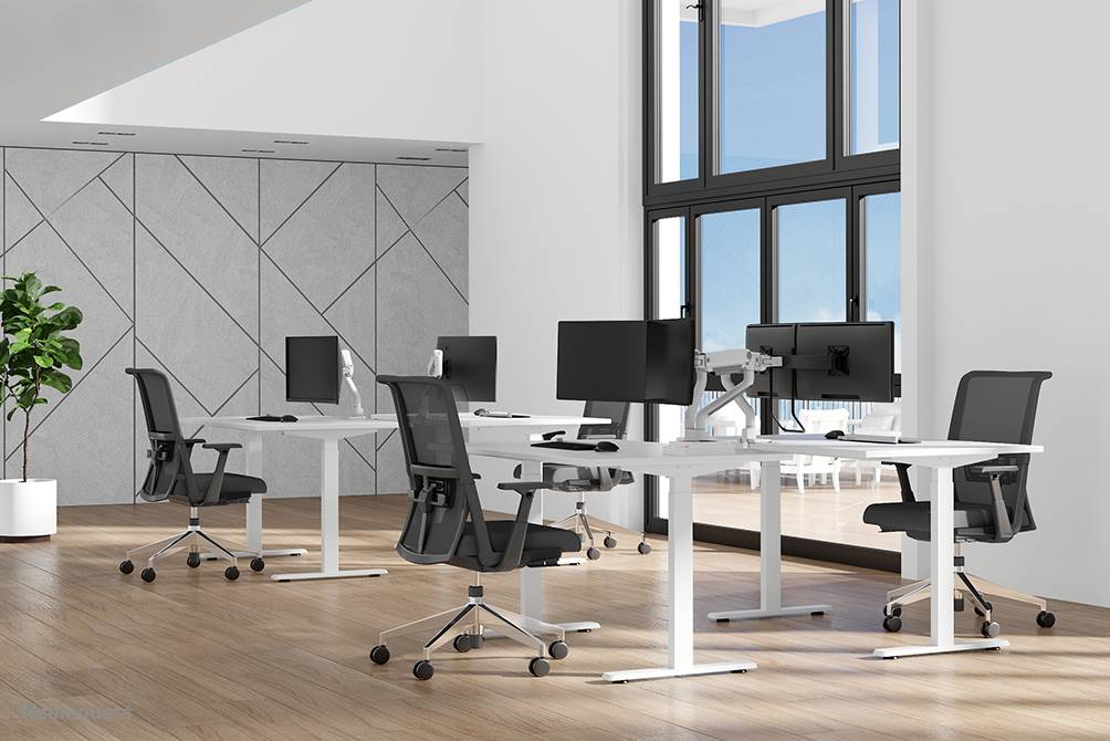 Neomounts DS70S-950WH2 Monitorarm 17-35" - gasveer - Topfix - 180°-stop