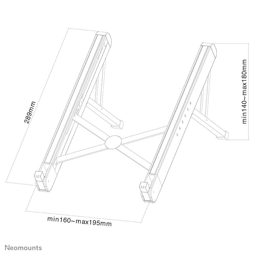 Neomounts opvouwbare laptop stand - NSLS010