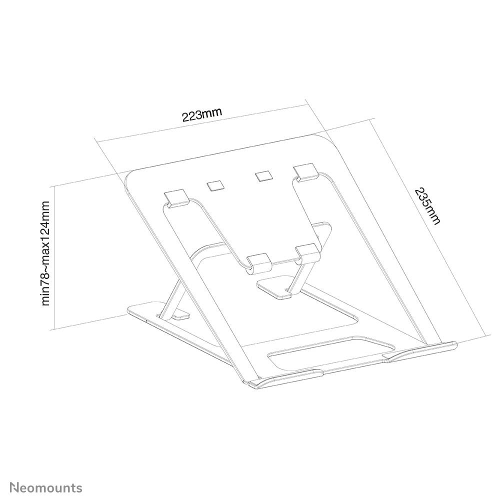 Neomounts opvouwbare laptop stand - NSLS085BLACK