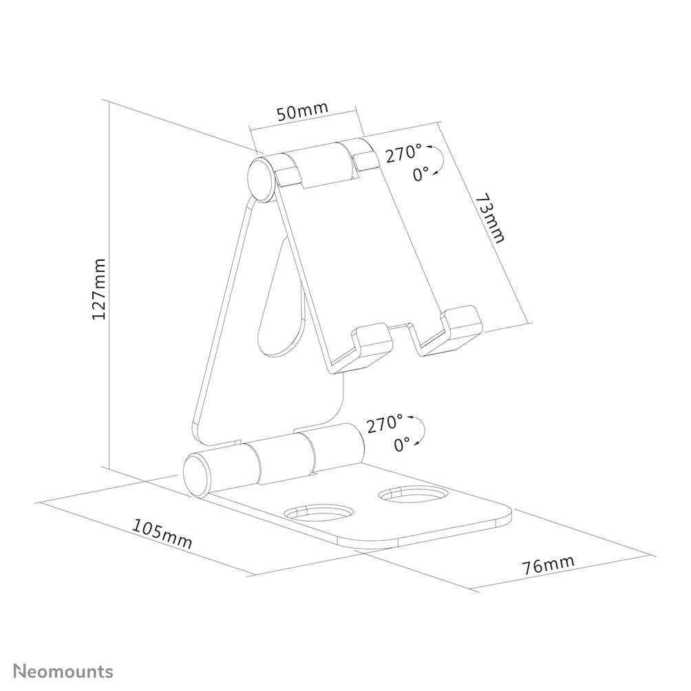 Neomounts opvouwbare telefoon stand - DS10-160SL1