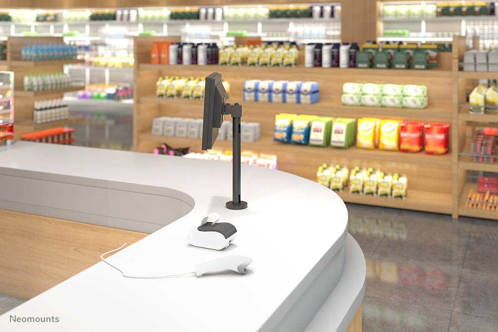 Neomounts NS-DPOS100BLACK Monitorstandaard 10-32" - bolt-down