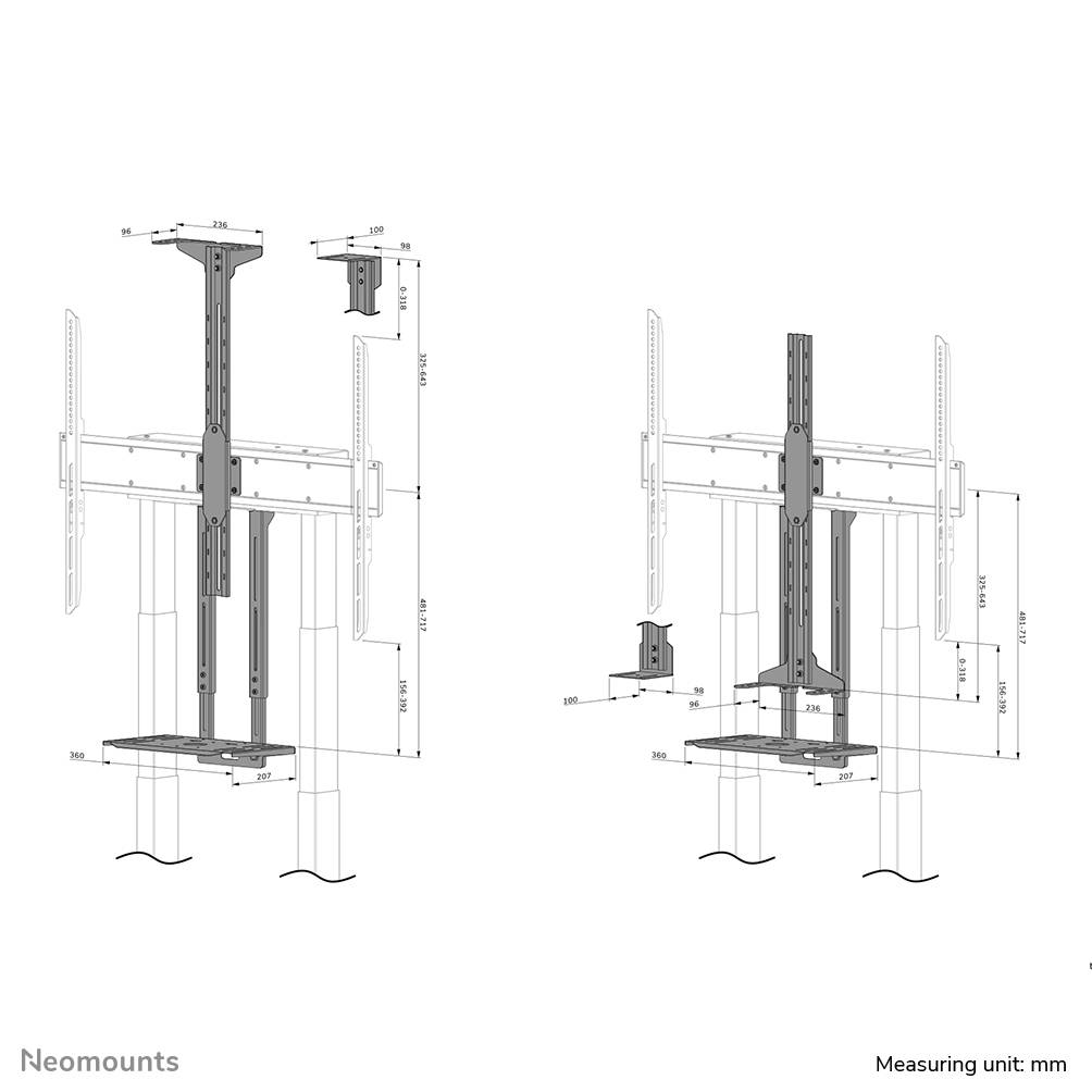 Neomounts videobar & multimedia kit - AFL-875BL1