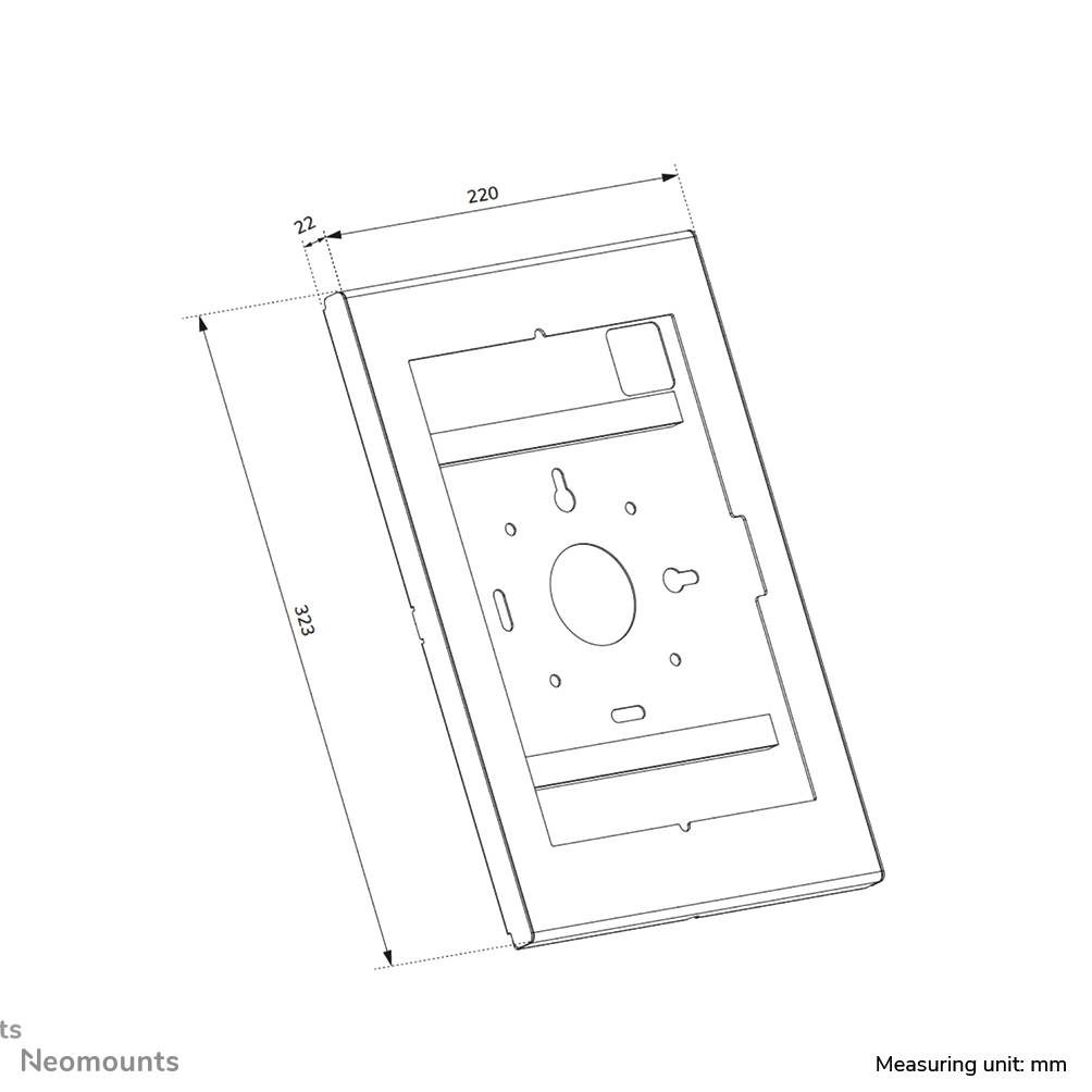 Neomounts WL15-601BL1 Tablethouder - 10.9-11" | 25,4-27,9 cm - vergrendelbaar