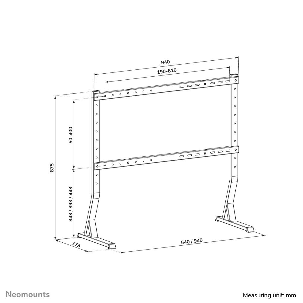 Neomounts TV-bureaustandaard - DS45-430BL18