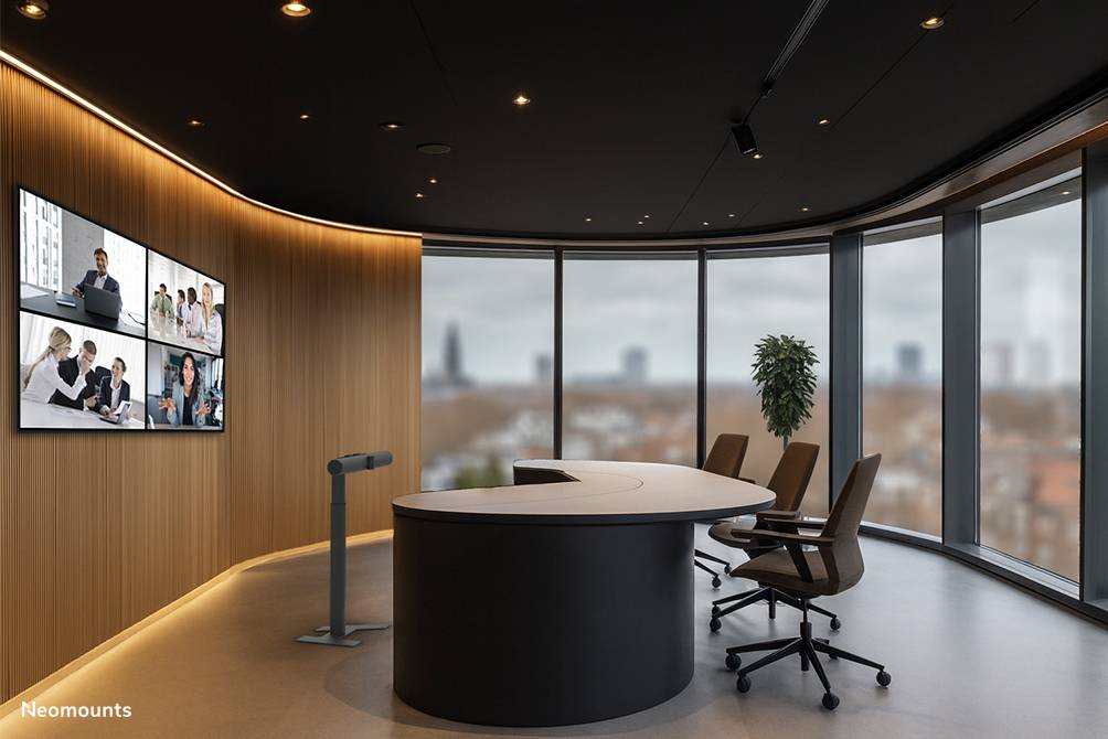 Neomounts AV80-500BL Videobar vloersteun 43-110" - VESA - max 10 kg - universeel