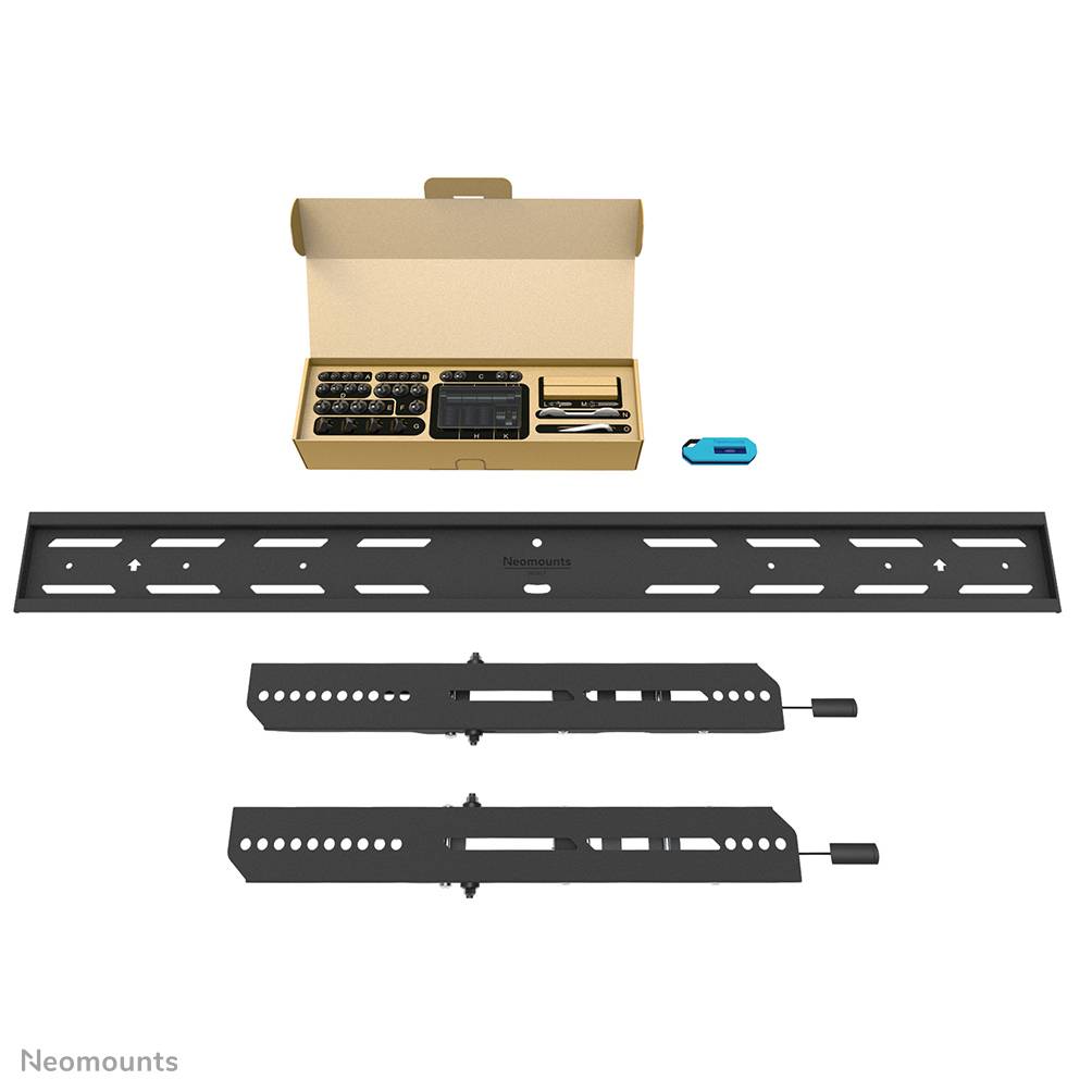 Neomounts WL30S-850BL18 TV-beugel wand 43-86" - vlak - vergrendelbaar - snelle installatie