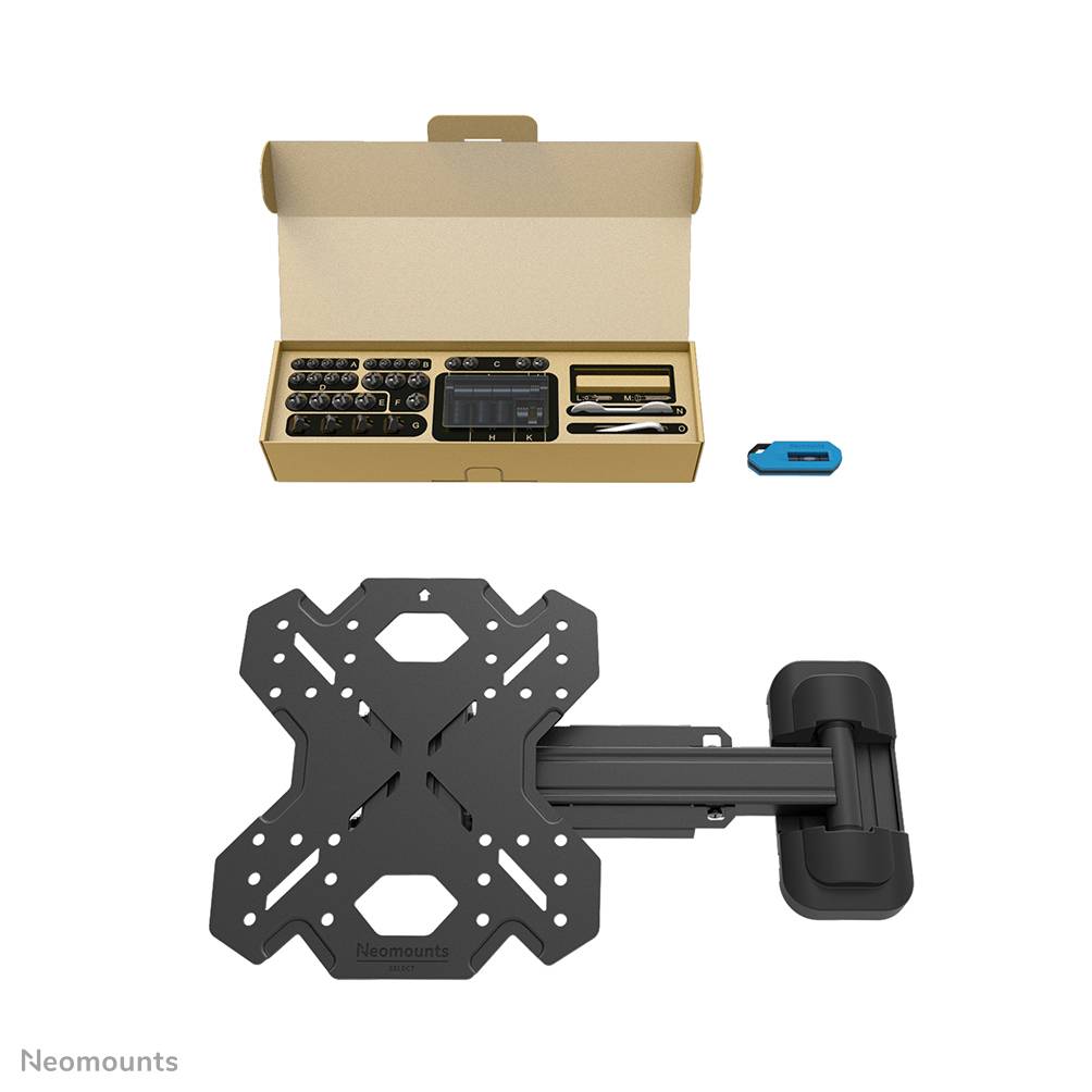 Neomounts WL40S-840BL12 TV-beugel wand 32-55" - full motion - snelle installatie