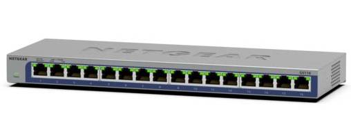 NETGEAR GS116 Unmanaged L2 Gigabit Ethernet (10/100/1000) Zwart