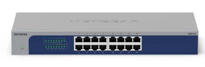NETGEAR GS516-300EUS netwerk-switch Unmanaged Gigabit Ethernet (10/100/1000) Grijs