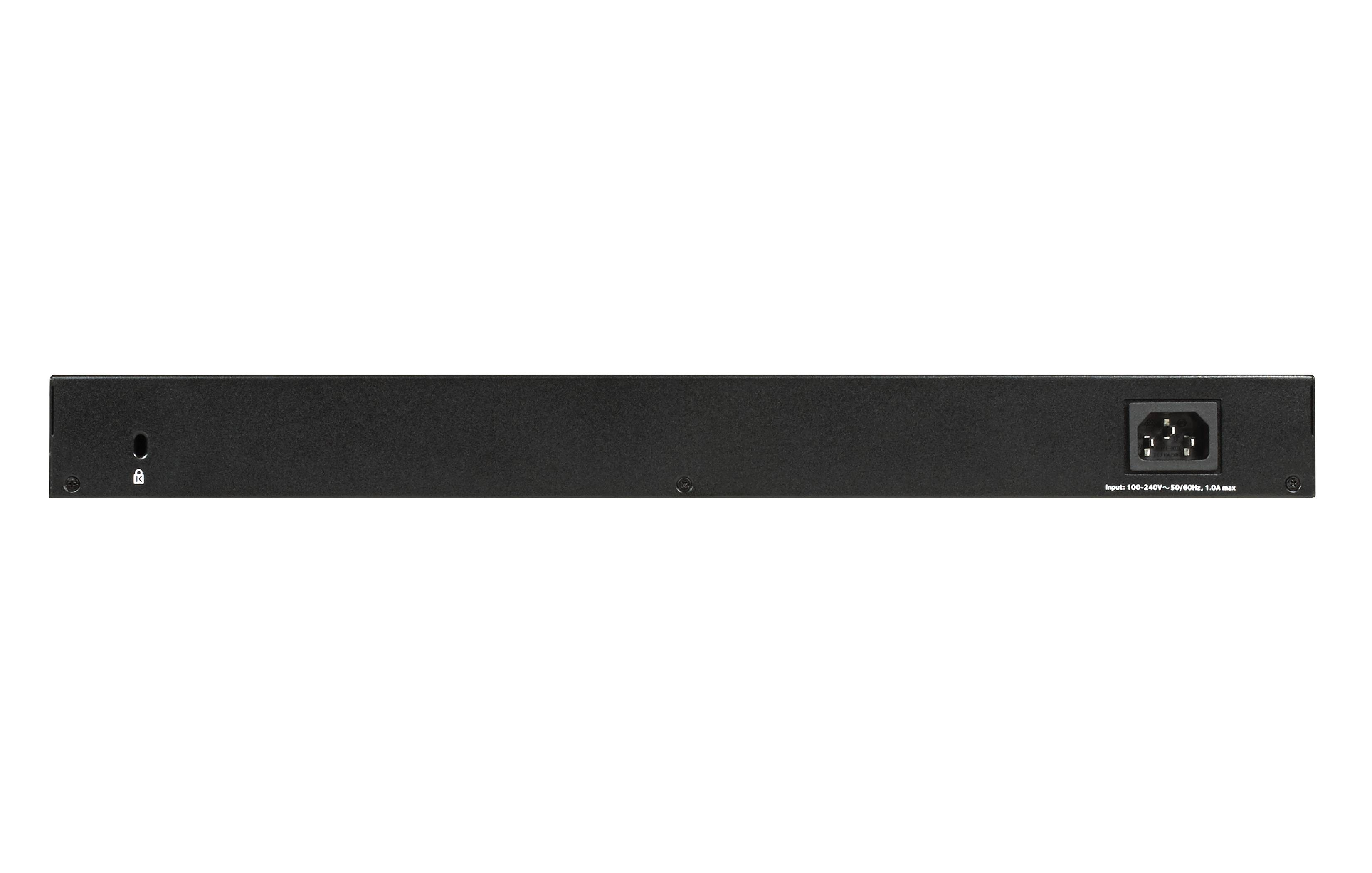 NETGEAR GS348 Unmanaged Gigabit Ethernet (10/100/1000) 1U Zwart
