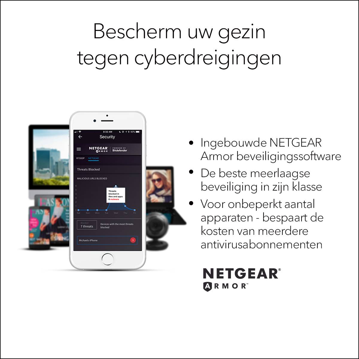 NETGEAR Nighthawk Tri-Band AX8 8-Stream AX6600 WiFi 6 Router (RAX70)