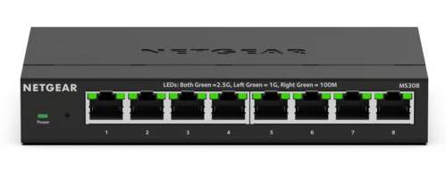 NETGEAR MS308 Unmanaged 2.5G Ethernet (100/1000/2500) Zwart