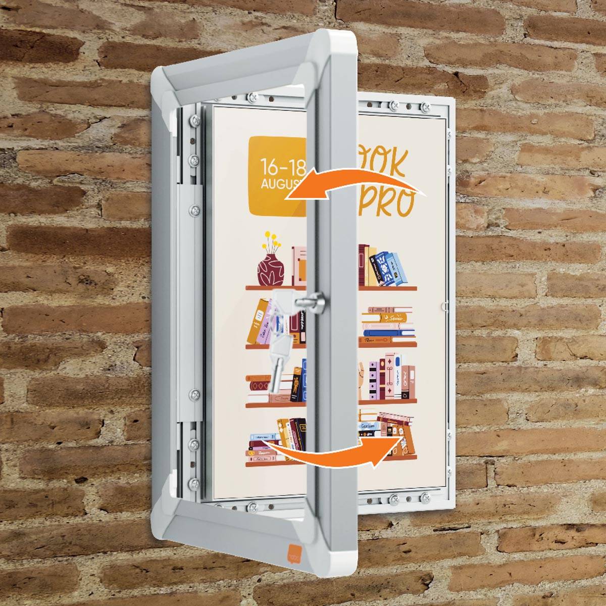 Nobo clicklijst Premium Plus, uit aluminium, afsluitbaar, ft A4