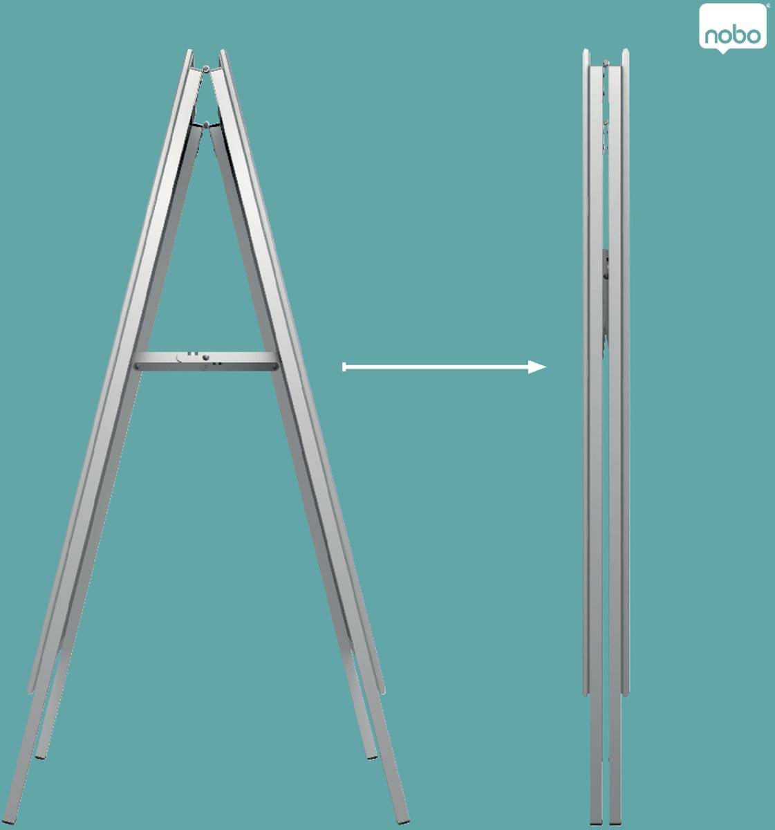 Nobo Essence stoepbord, uit aluminium, ft A1