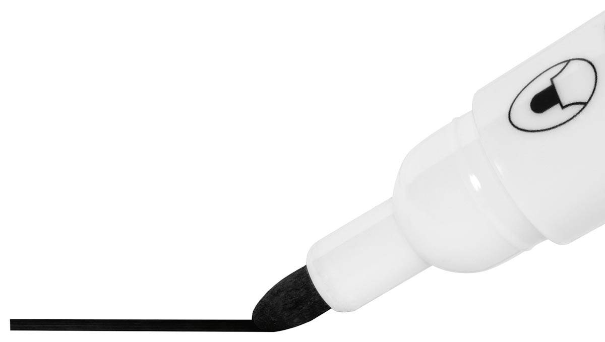 Nobo Glide whiteboardmarker, ronde punt, pak van 10 stuks, zwart