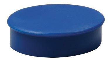 Nobo magneten diameter van 20 mm, blauw, blister van 8 stuks