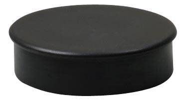 Nobo magneten diameter van 30 mm, zwart, blister van 4 stuks