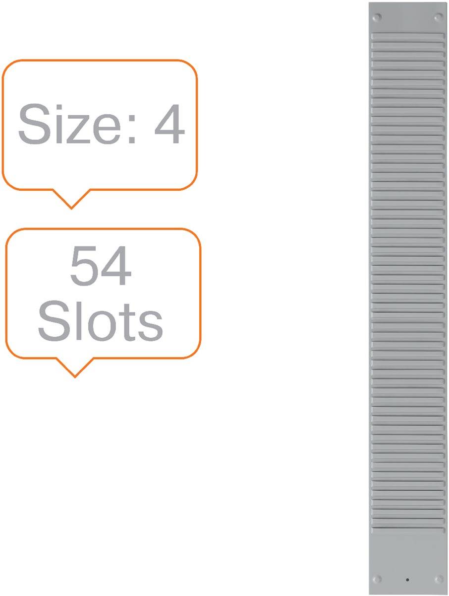 Nobo planbordpaneel index 4, 54 vakjes, ft 96 x 12,8 cm