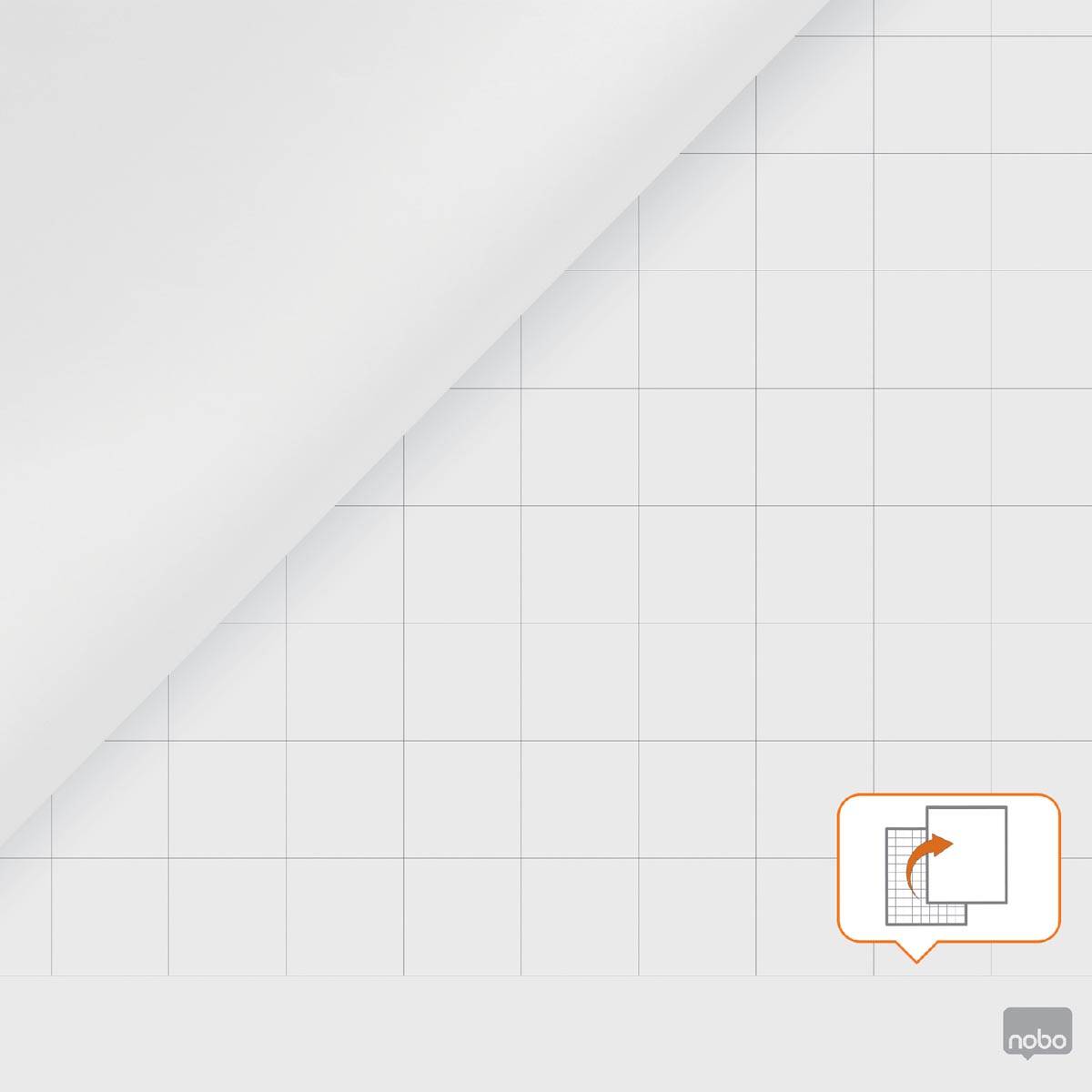 Nobo premium papierblok voor flipcharts, ft 60 x 85 cm, blok van 50 vel, op rol