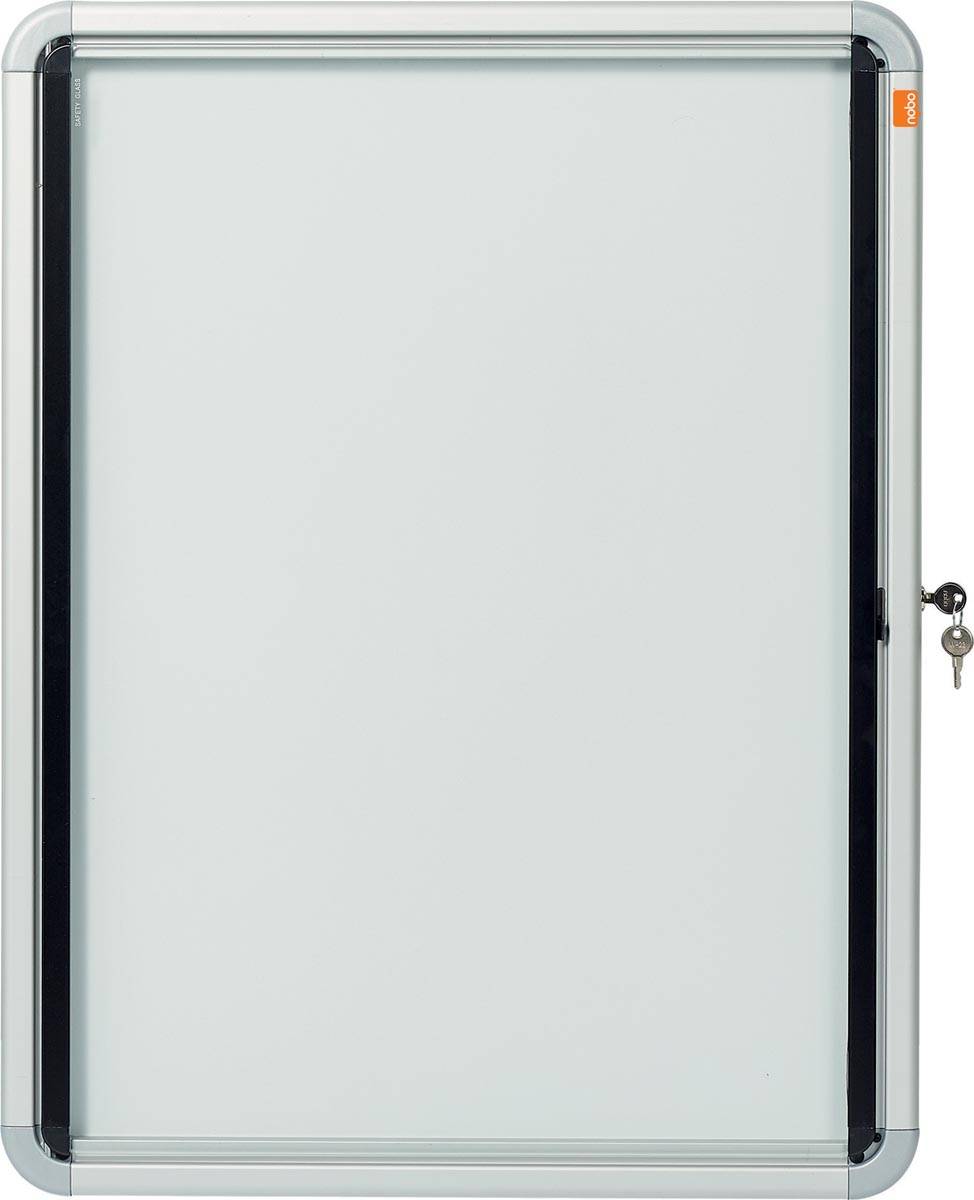 Nobo Premium Plus binnenvitrine, draaideur met slot, magnetisch, 4 x A4