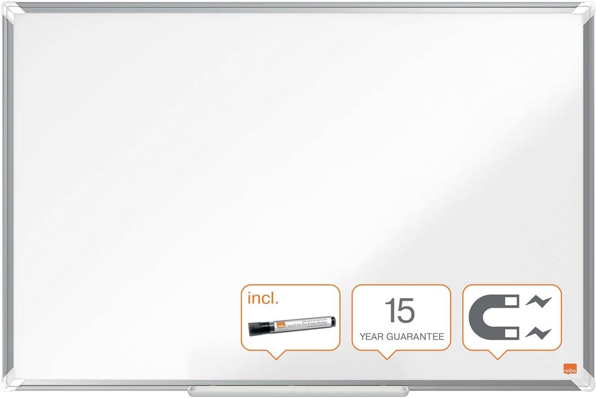 Nobo Premium Plus magnetisch whiteboard, gelakt staal, ft 90 x 60 cm