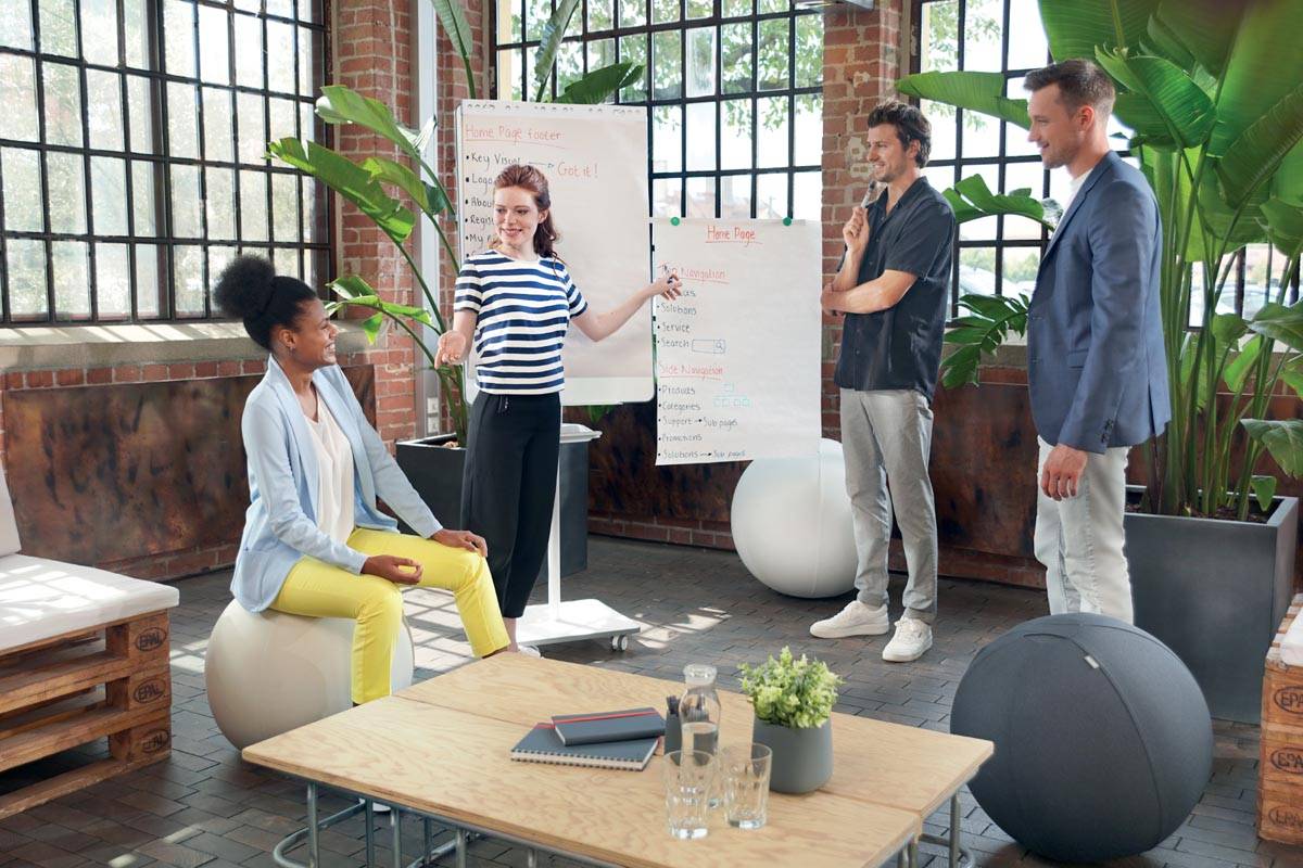 Nobo standaard papierblok voor flipcharts, ft 65 x 95 cm, blok van 50 vel, op rol