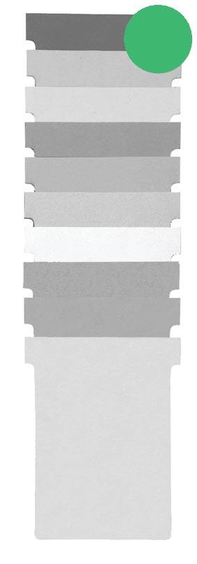 Nobo T-planbordkaarten index 1,5, ft 53 x 45 mm, groen