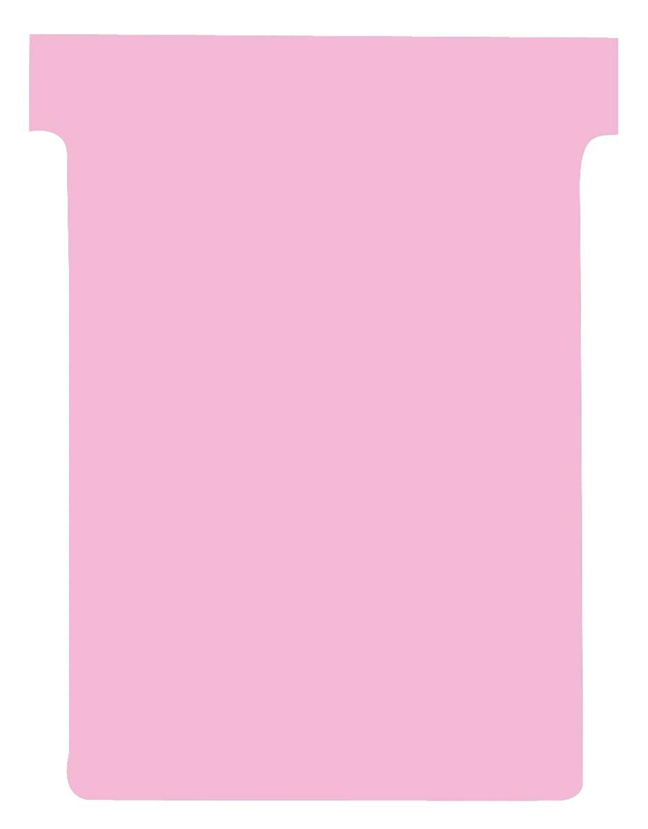Nobo T-planbordkaarten index 3, ft 120 x 92 mm, roze