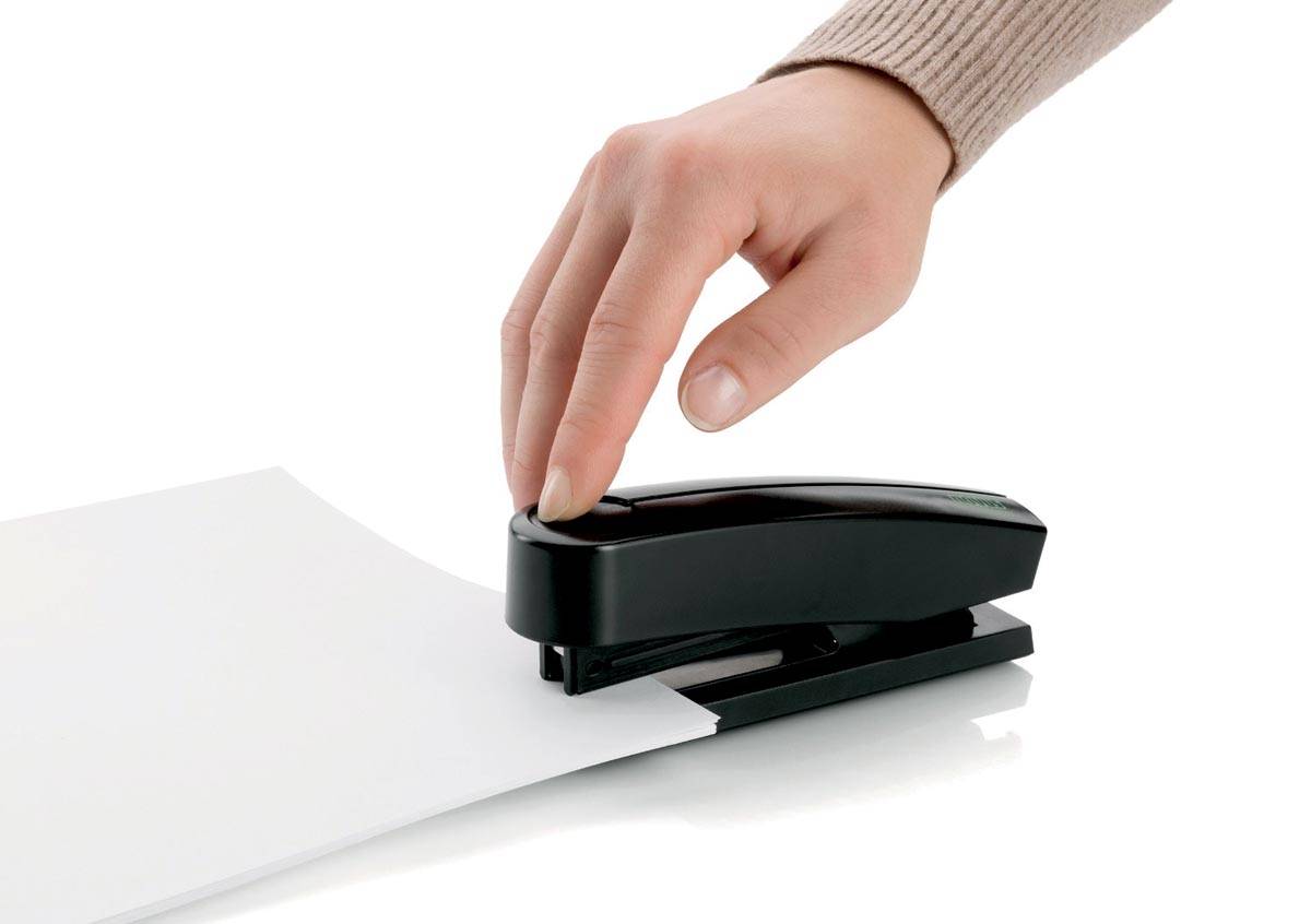 Novus nietmachine Re+New B2, zwart