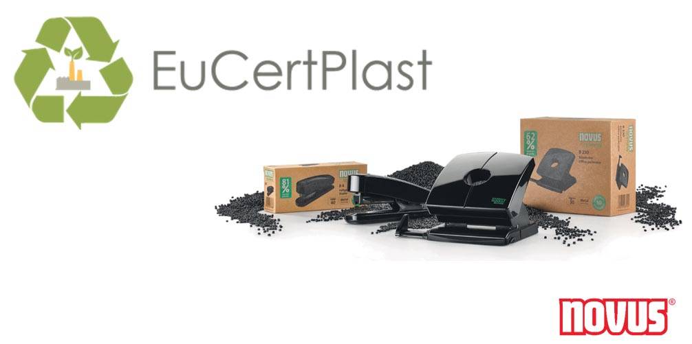 Novus nietmachine Re+New B2, zwart