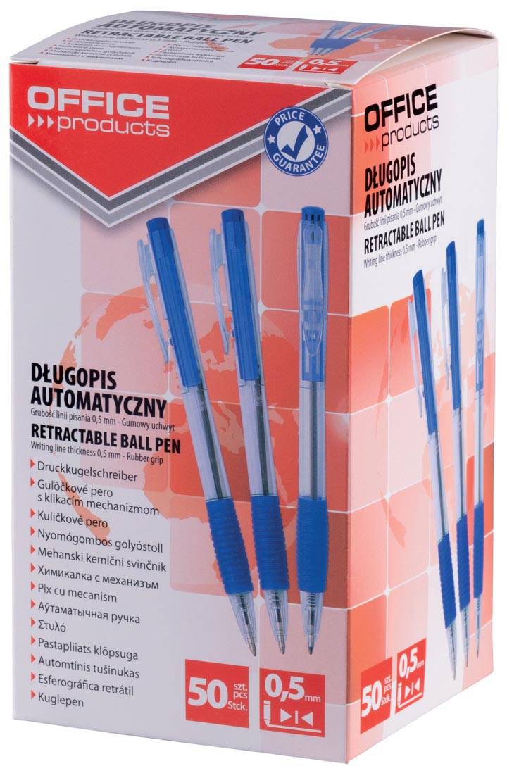 Office Products balpen 0,5 mm, blauw