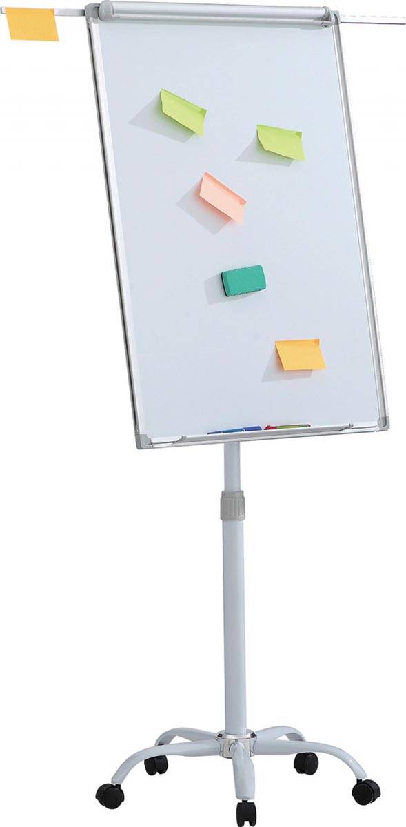 OFFICE products flipover, 70 x 100 cm, uit aluminium, magnetisch, mobiel