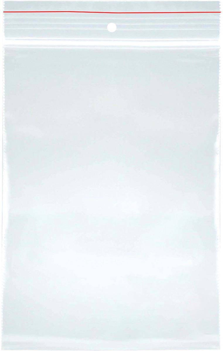 OFFICE products gripsealzakje, transparant, pak van 100 stuks, 40 x 60 mm