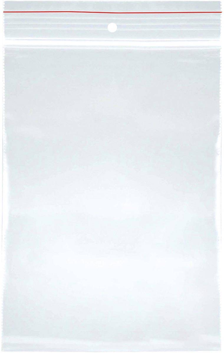 OFFICE products gripsealzakje, transparant, pak van 100 stuks, 80 x 120 mm