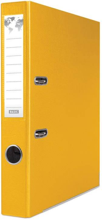 OFFICE products ordner voor A4, PP, rug van 5 cm, geel