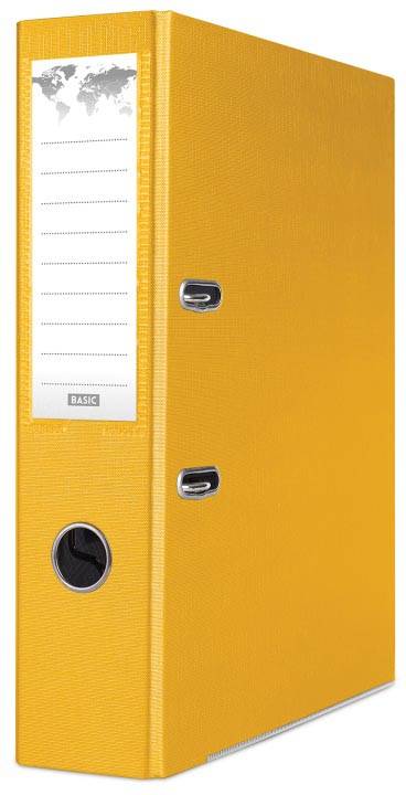 OFFICE products ordner voor A4, PP, rug van 7,5 cm, geel
