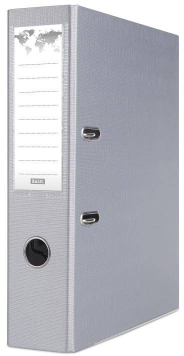 OFFICE products ordner voor A4, PP, rug van 7,5 cm, grijs