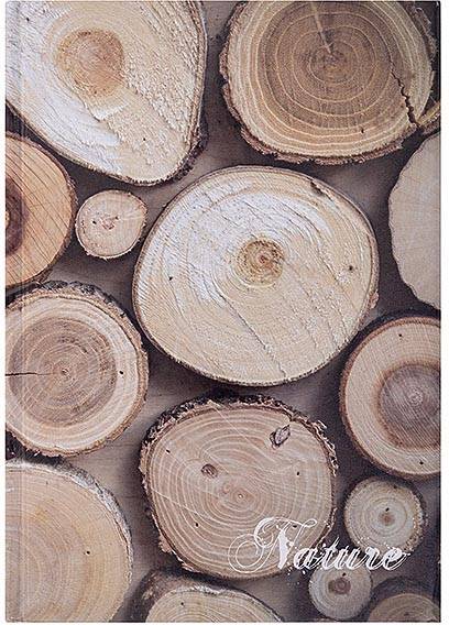 OFFICE products schrift, Nature, met harde kaft, A4, 96 blad, met kantlijn, geruit 5mm