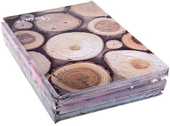 OFFICE products schrift, Nature, met harde kaft, A5, 96 blad, met kantlijn, geruit 5mm