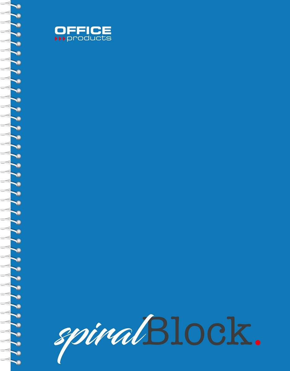 OFFICE products spiraalschrift, A5, 80 blad, geruit 5mm