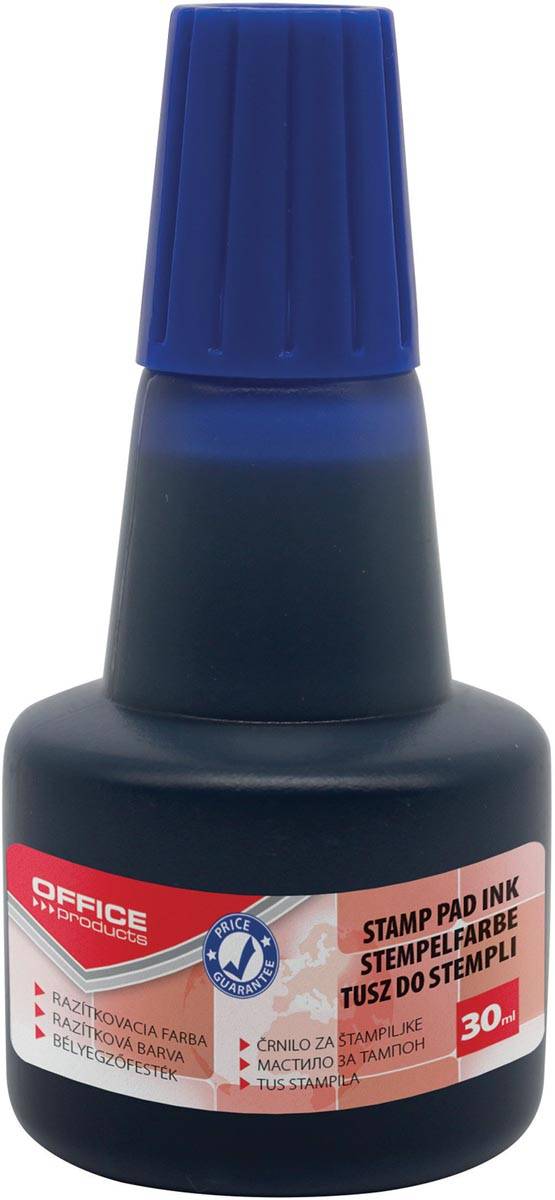 OFFICE products stempelinkt, zonder olie, 30 ml, blauw