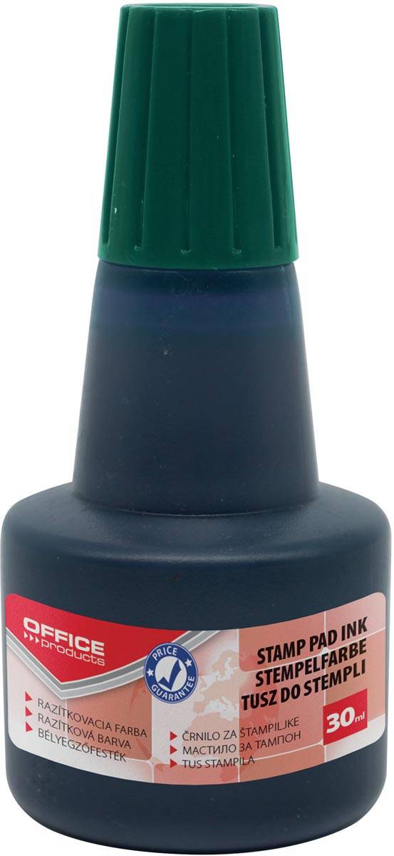 OFFICE products stempelinkt, zonder olie, 30 ml, groen
